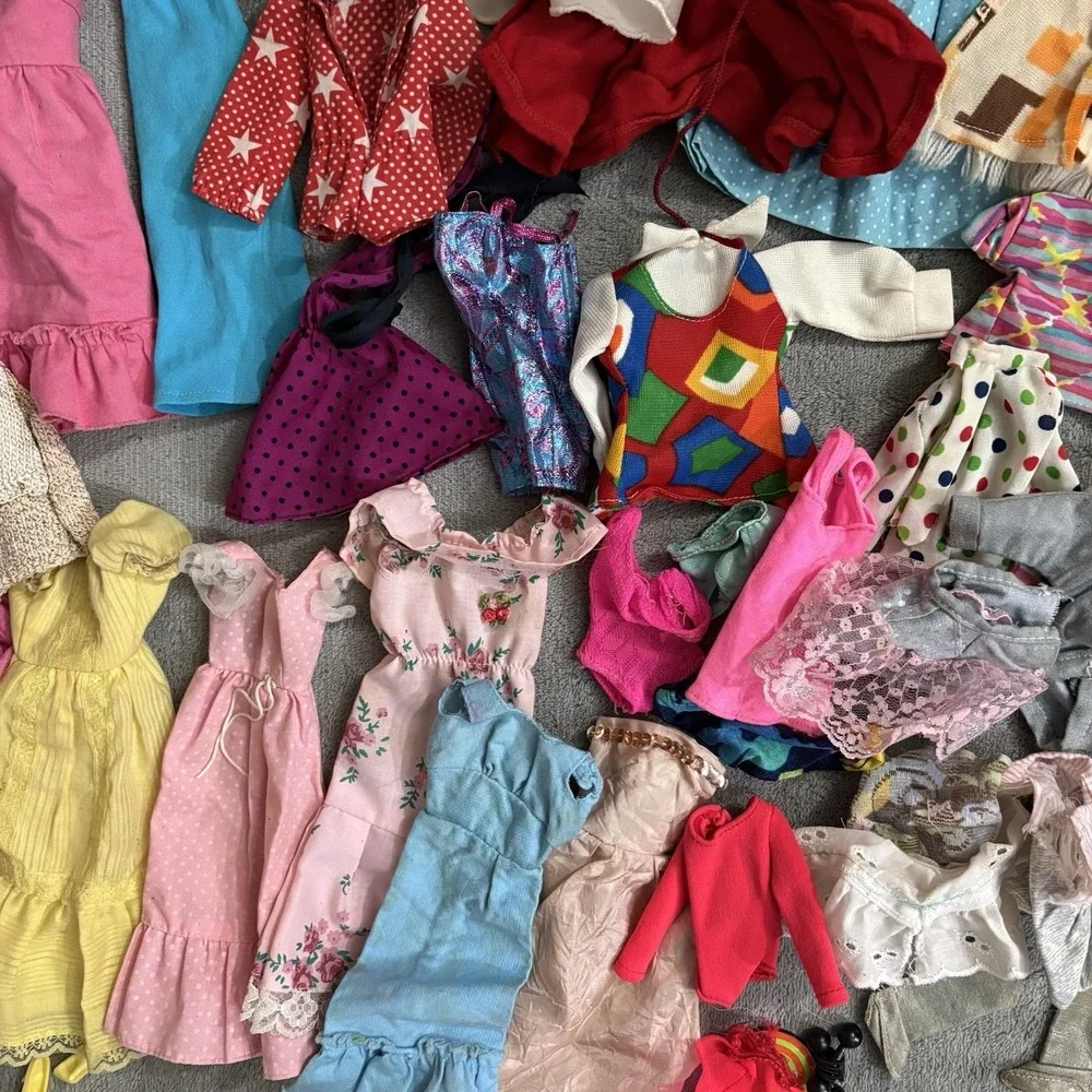 Vintage Barbie‎ Clothing Lot- 1960s 1970s 1980s-Dresses, Pants, Outfits, Sears